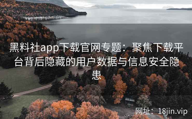 黑料社app下载官网专题：聚焦下载平台背后隐藏的用户数据与信息安全隐患